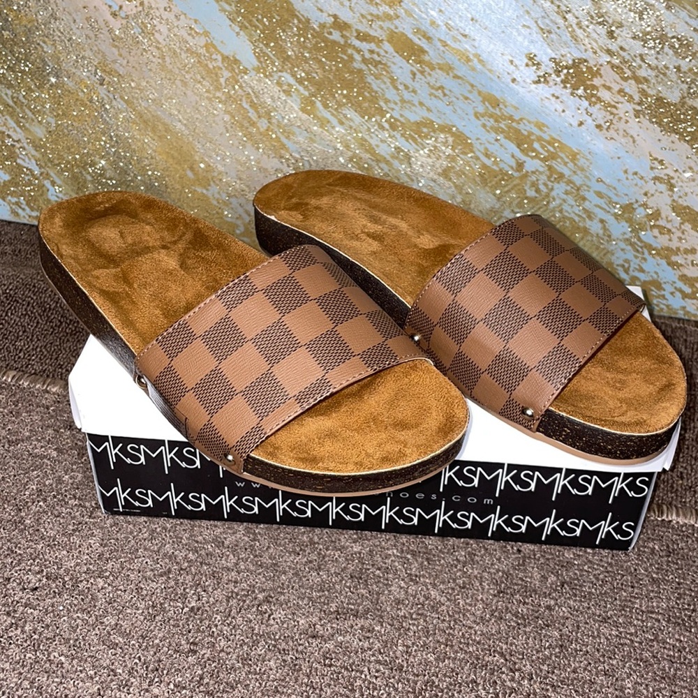 Checkered Sandals